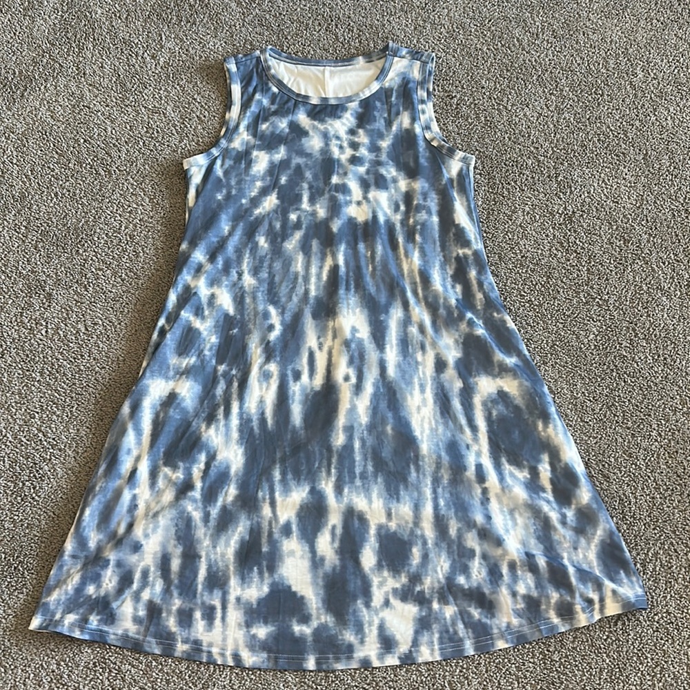 Tye dye tank top dress